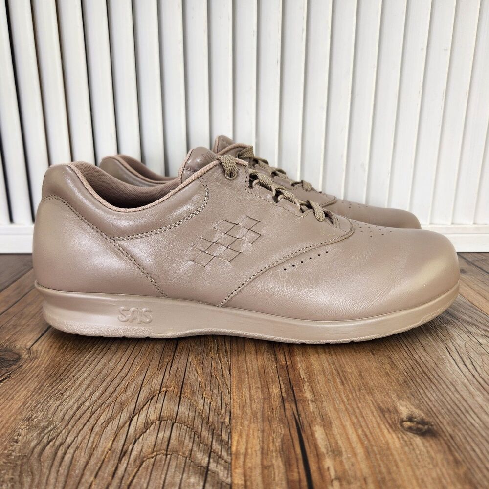SAS Free Time Womens Size 10 M Mocha Leather Tripad Comfort Walking Shoes USA